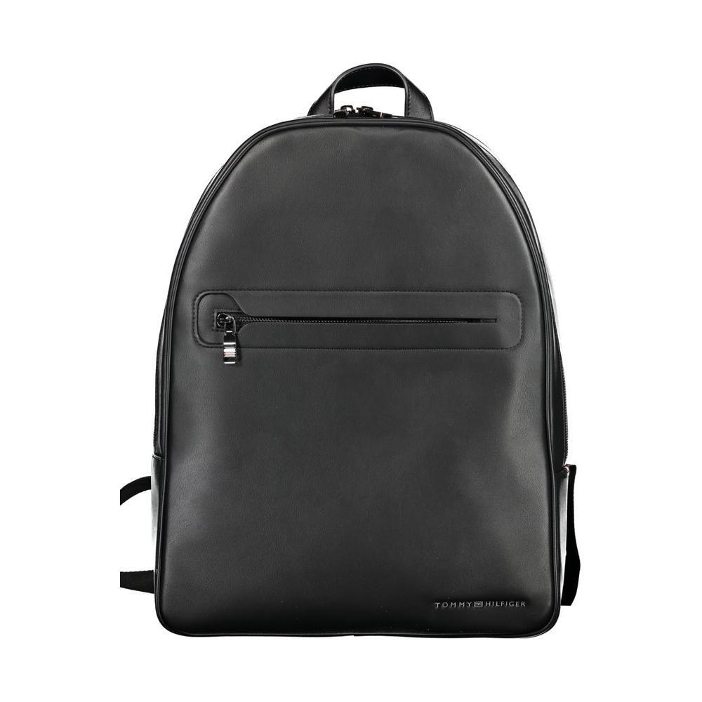 Tommy Hilfiger Black Polyester Backpack TO-30854