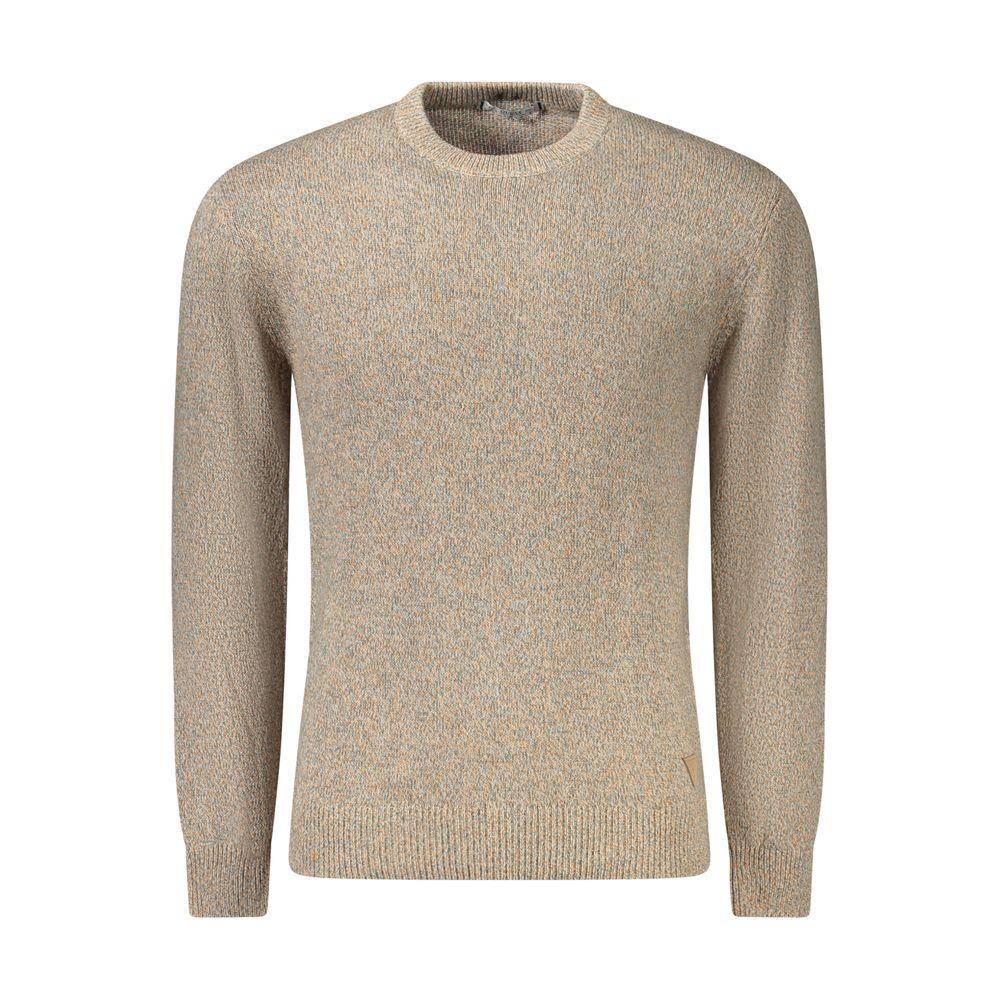Guess Jeans Beige Cotton Men Sweater GU-35200-L