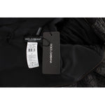 Dolce & Gabbana Black Gray Sheath Gown Full Length Dress NOC10139-1