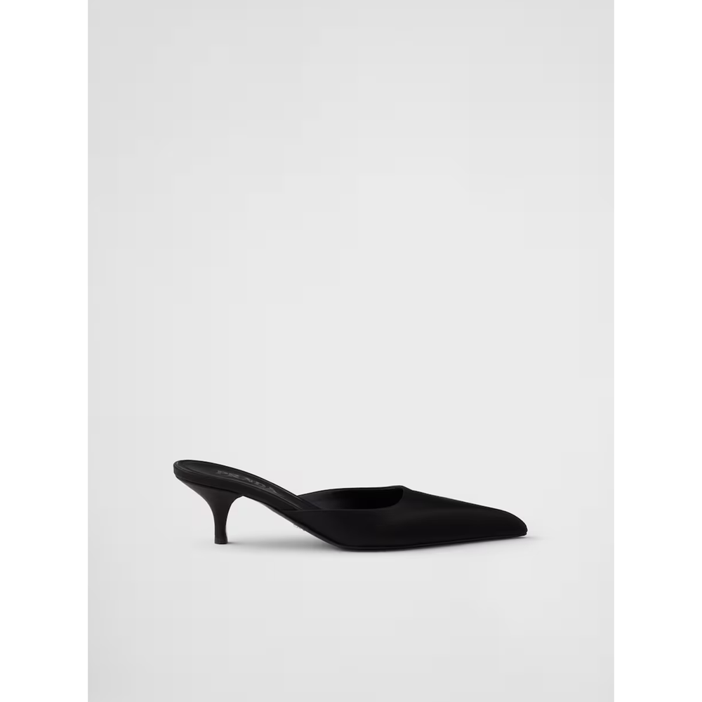 Prada Black Satin Sabot 1I975N_049_F0002_F_B055_35