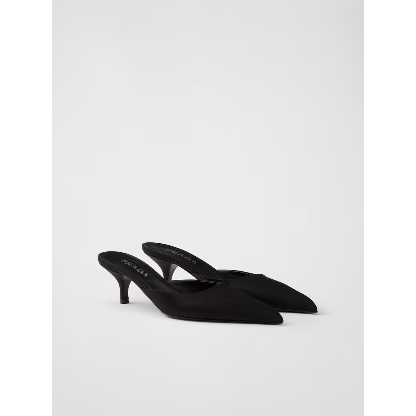 Prada Black Satin Sabot 1I975N_049_F0002_F_B055_35