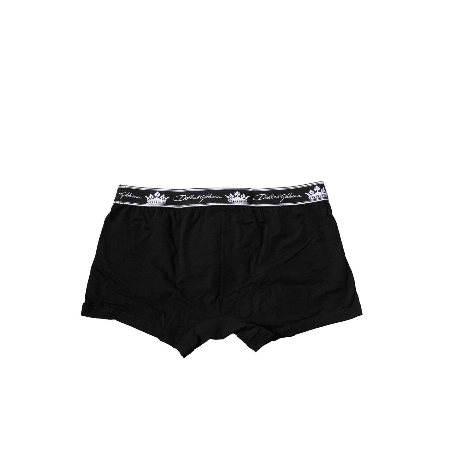 Dolce & Gabbana Black Cotton Stretch Regular Boxer Underwear BIK1278-3