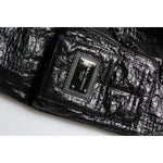 Dolce & Gabbana Black Logo Plaque Bomber Full Zipper Jacket JKT41453-46