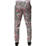 Dolce & Gabbana Multicolor Floral Jacquard Pants PAN76434-44