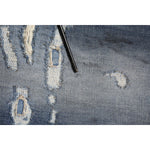 Dolce & Gabbana Blue Washed Tattered Cotton Men Jeans PAN76448-44