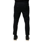 Dolce & Gabbana Black Cotton Mid Waist Jogger Pants PAN76471-46