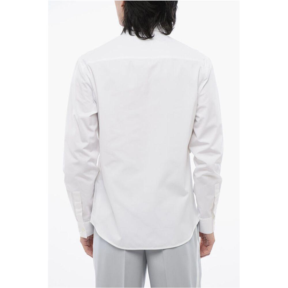 Off-White Long Sleeved Shirt With Criss-Cross Detail