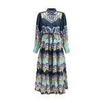 Alemais Madalena chemisier Dress AL-5216DBLUE-10