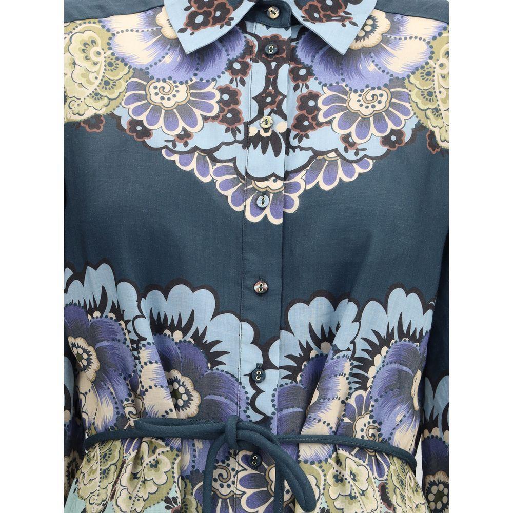 Alemais Madalena chemisier Dress AL-5216DBLUE-10