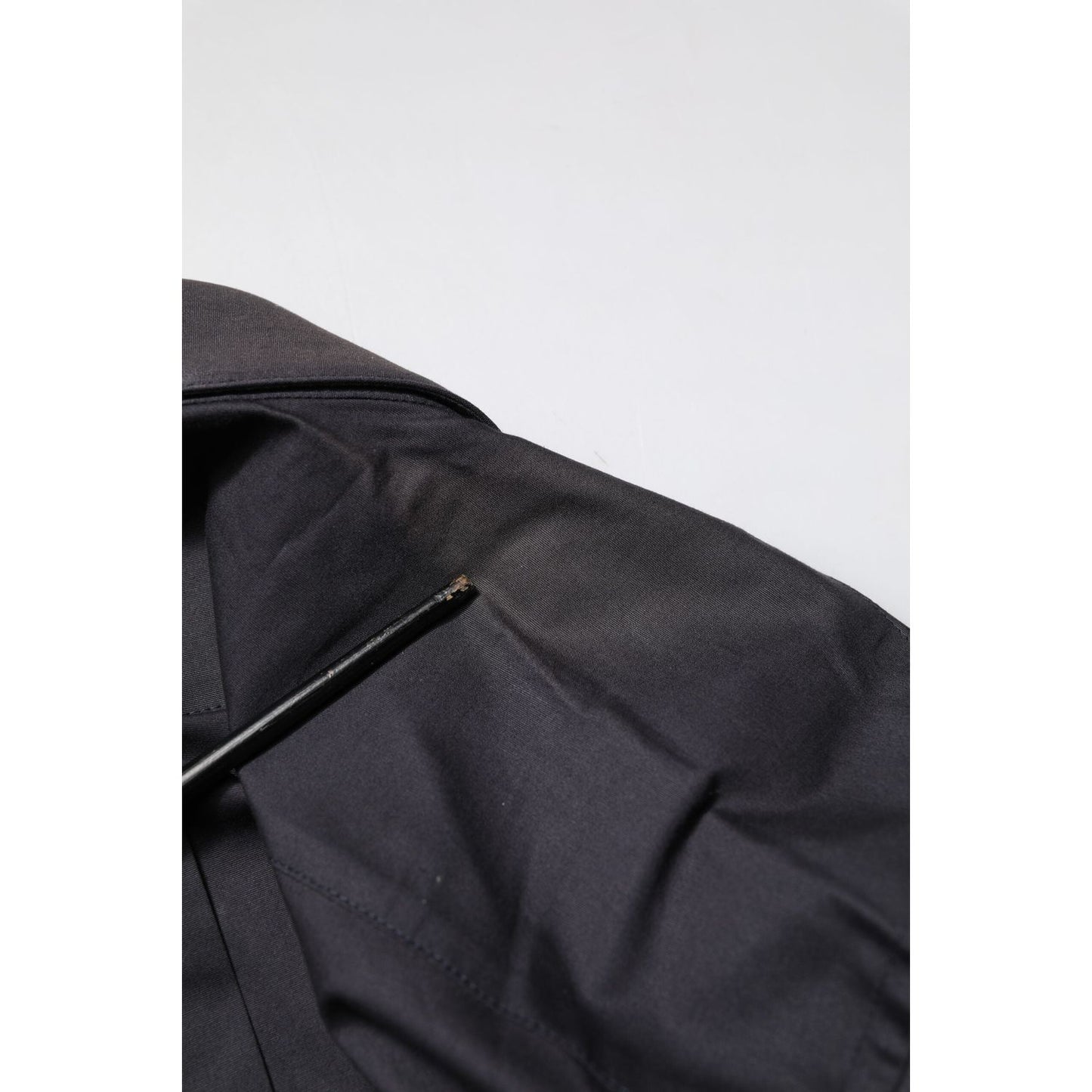 Dolce & Gabbana Blue Cotton GOLD Long Sleeves Formal Shirt TSH906789-39