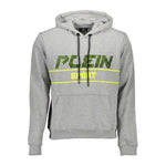 Plein Sport Gray Cotton Men Hooded Sweatshirt PL-9589-S
