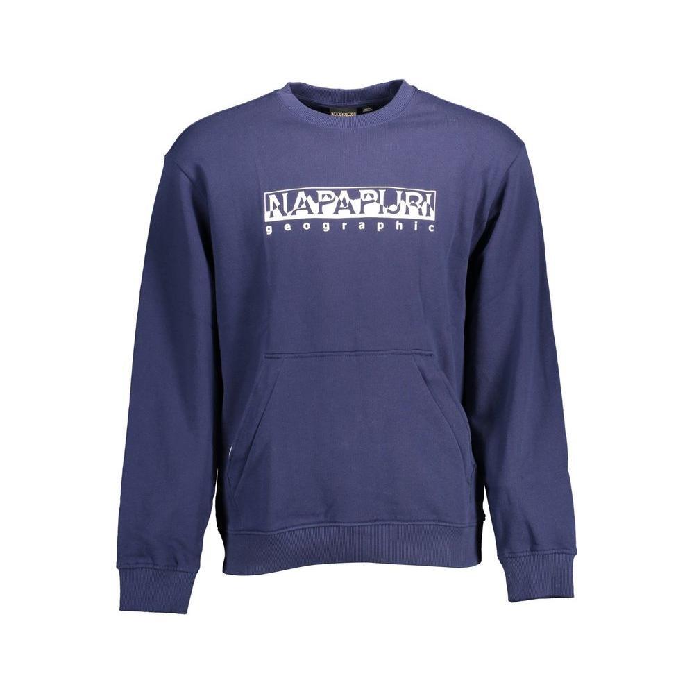 Napapijri Blue Cotton Men Sweater NA-11364-M