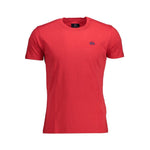 La Martina Red Cotton Men T-Shirt LA-12199-XXL
