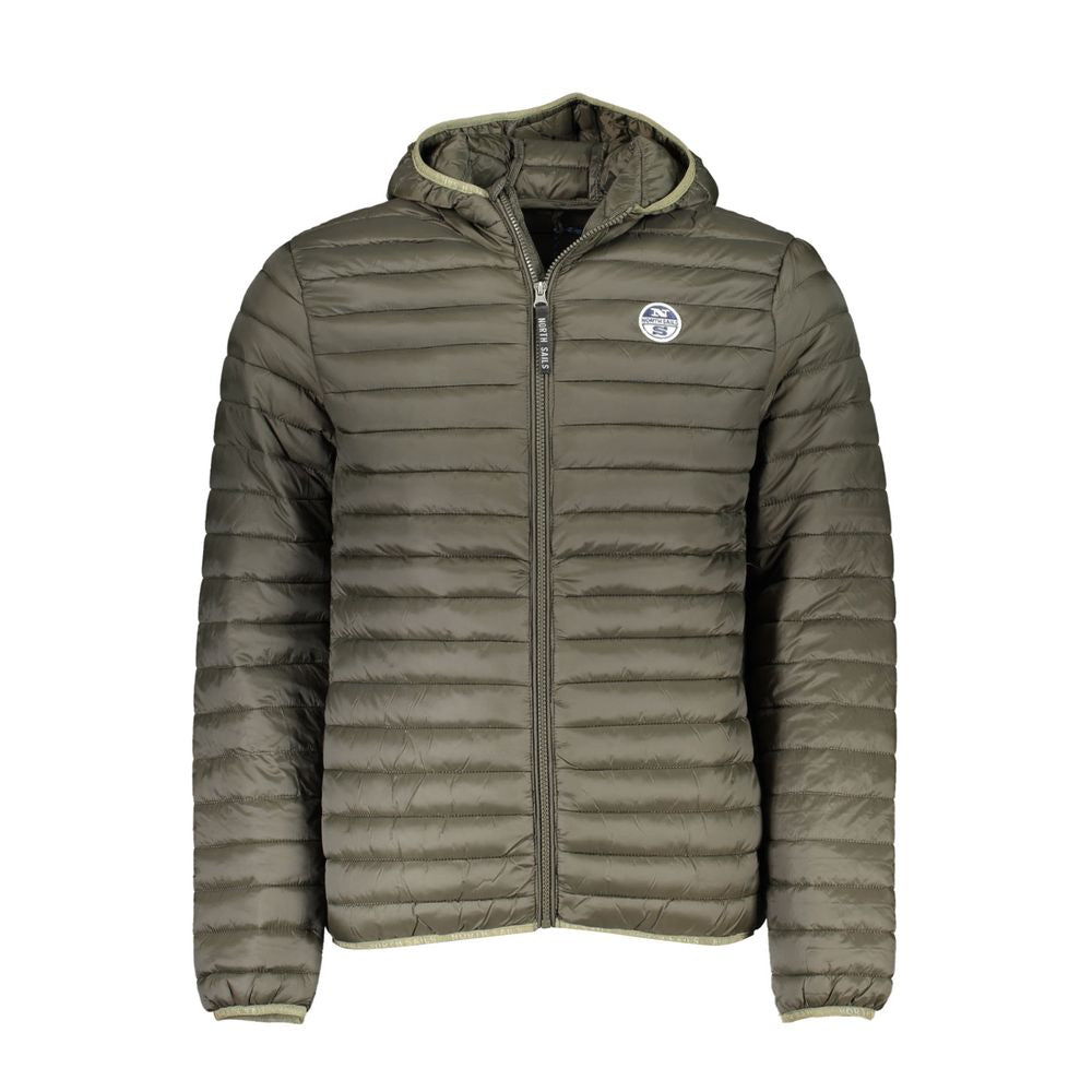 North Sails Green Polyamide Men Jacket NO-23201-XXL