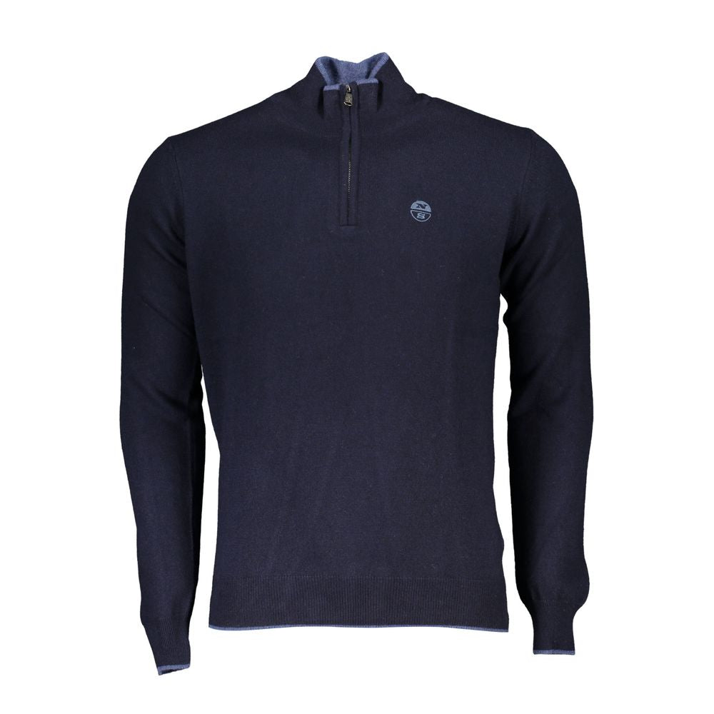 North Sails Blue Polyamide Men Sweater NO-23346-S