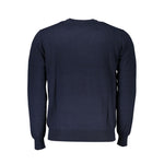 Harmont & Blaine Crew Neck Embroidered Blue Sweater HA-23580-XL