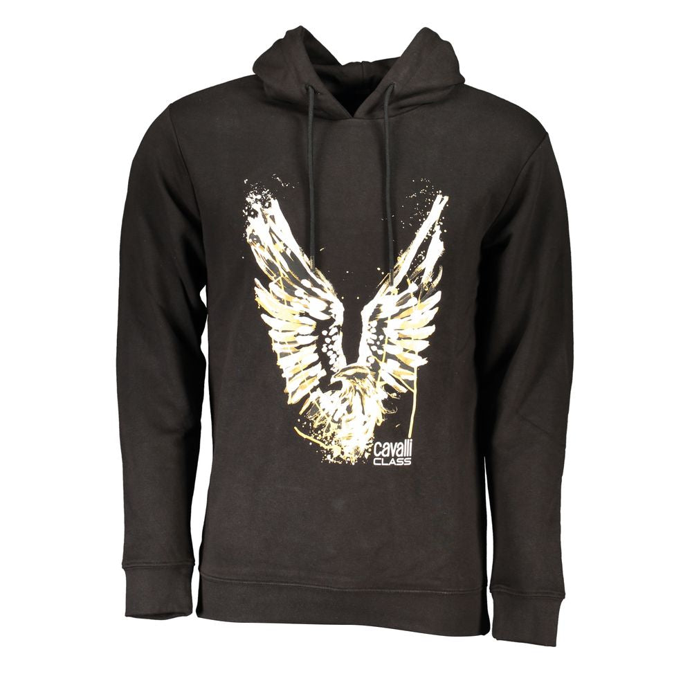 Cavalli Class Black Cotton Men Sweater CA-26778-S