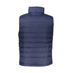 La Martina Sleek Sleeveless Embroidered Blue Jacket LA-27018-S