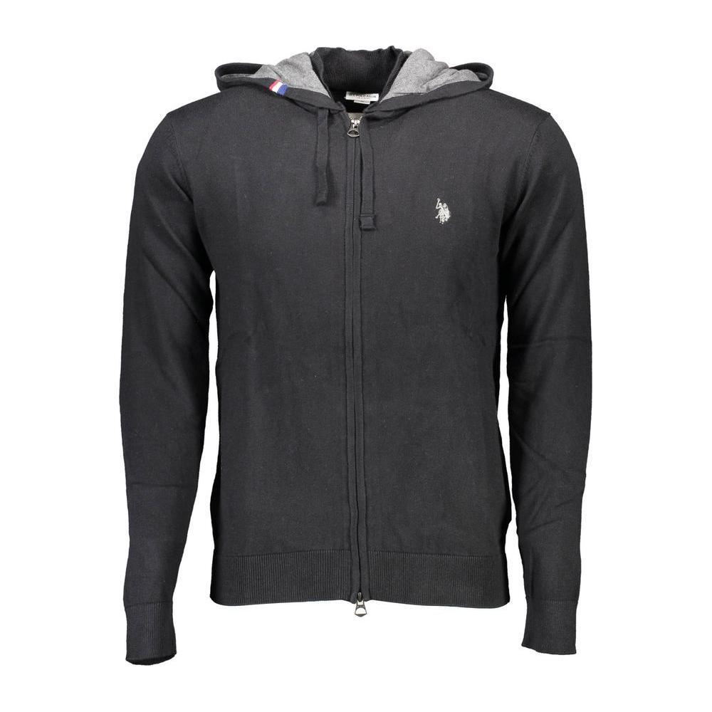 U.S. POLO ASSN. Black Cotton Mens Cardigan US-36843-XL