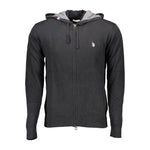 U.S. POLO ASSN. Black Cotton Mens Cardigan US-36843-XL