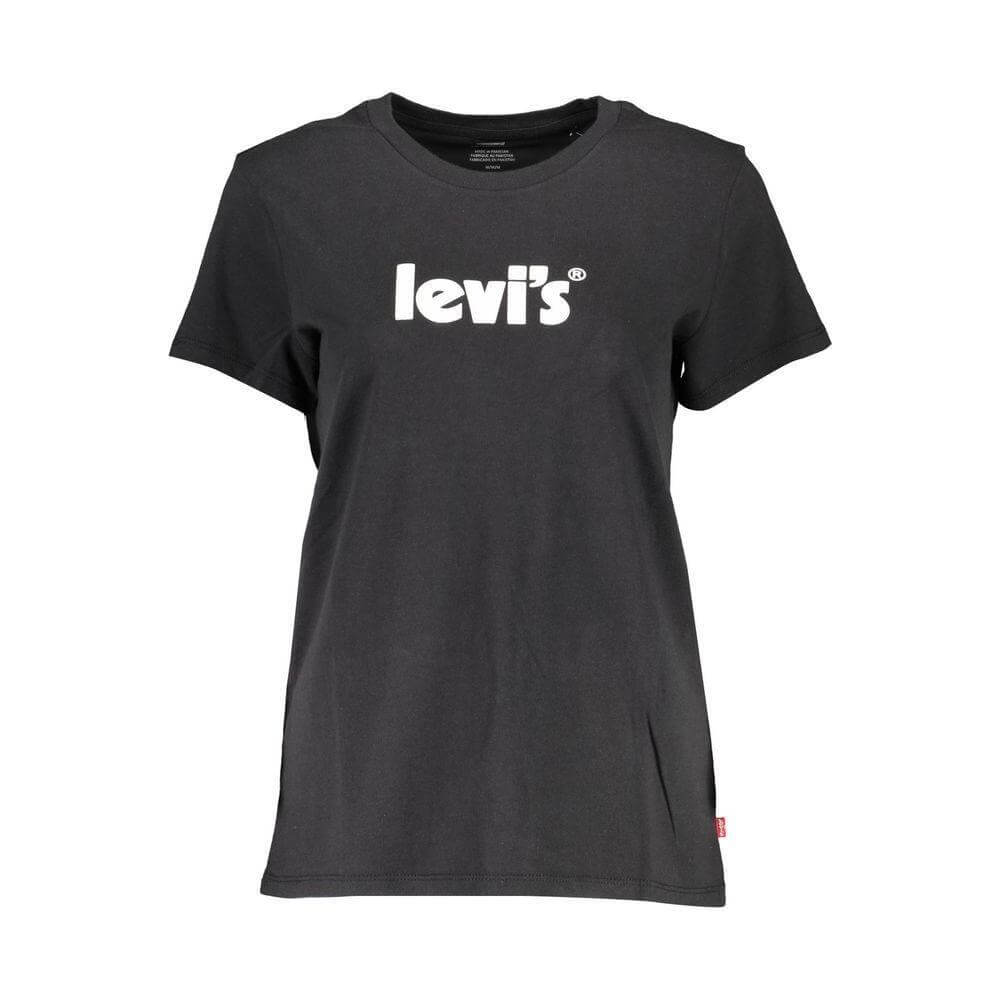 Levi's Black Cotton Tops & T-Shirt LE-37197-XS