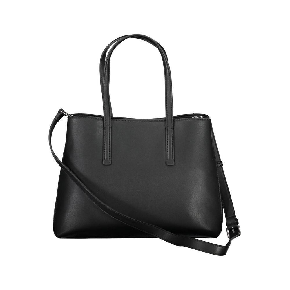 Calvin Klein Black Polyester Women Handbag CA-37286