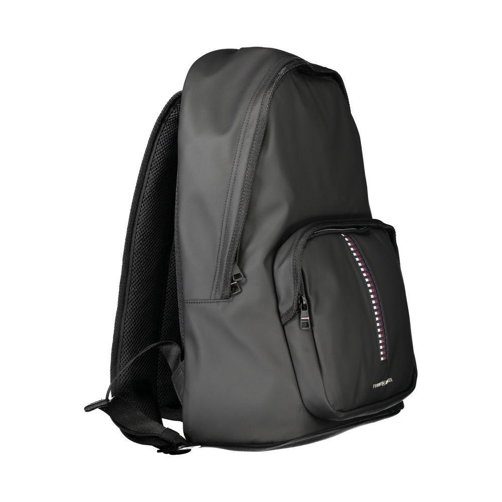 Tommy Hilfiger Black Polyethylene Men Backpack TO-33678