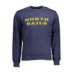 North Sails Blue Cotton Men Sweater NO-12579-XL