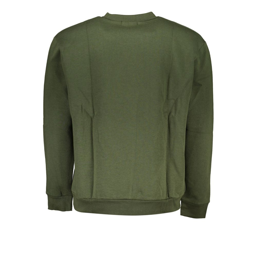 Cavalli Class Elegant Green Fleece Crew Neck Sweatshirt CA-28864-M