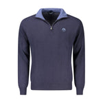 North Sails Blue Wool Men Sweater NO-32939-M