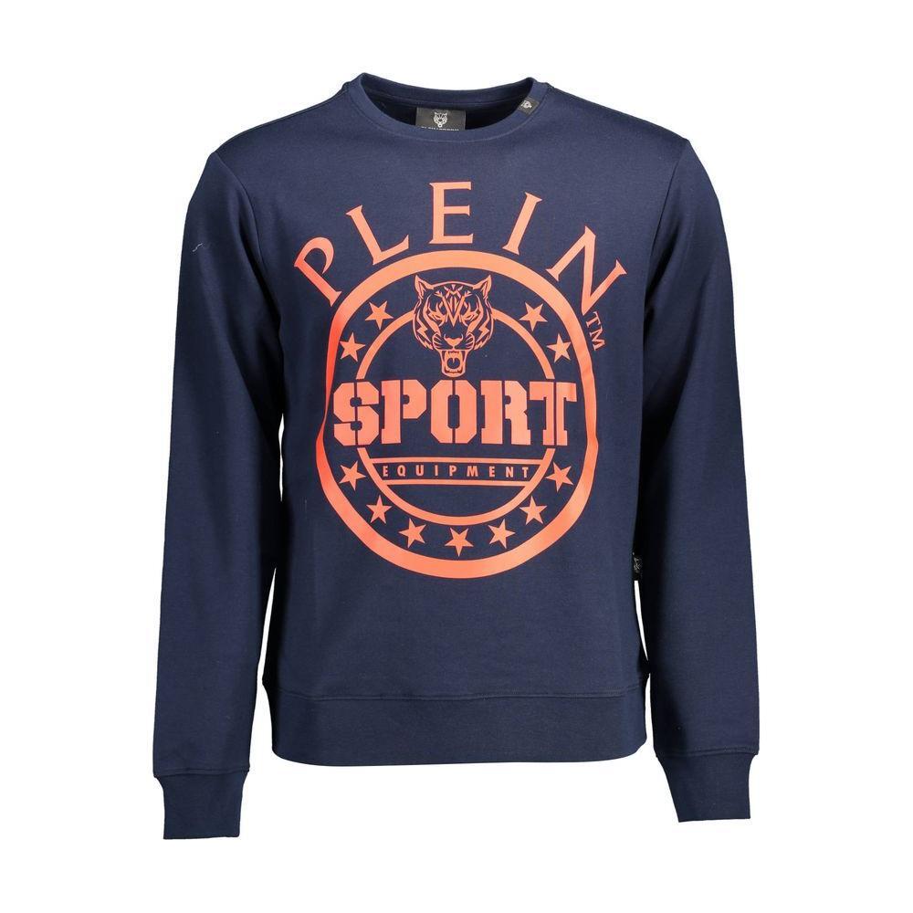 Plein Sport Blue Cotton Men Sweater PL-37020-S