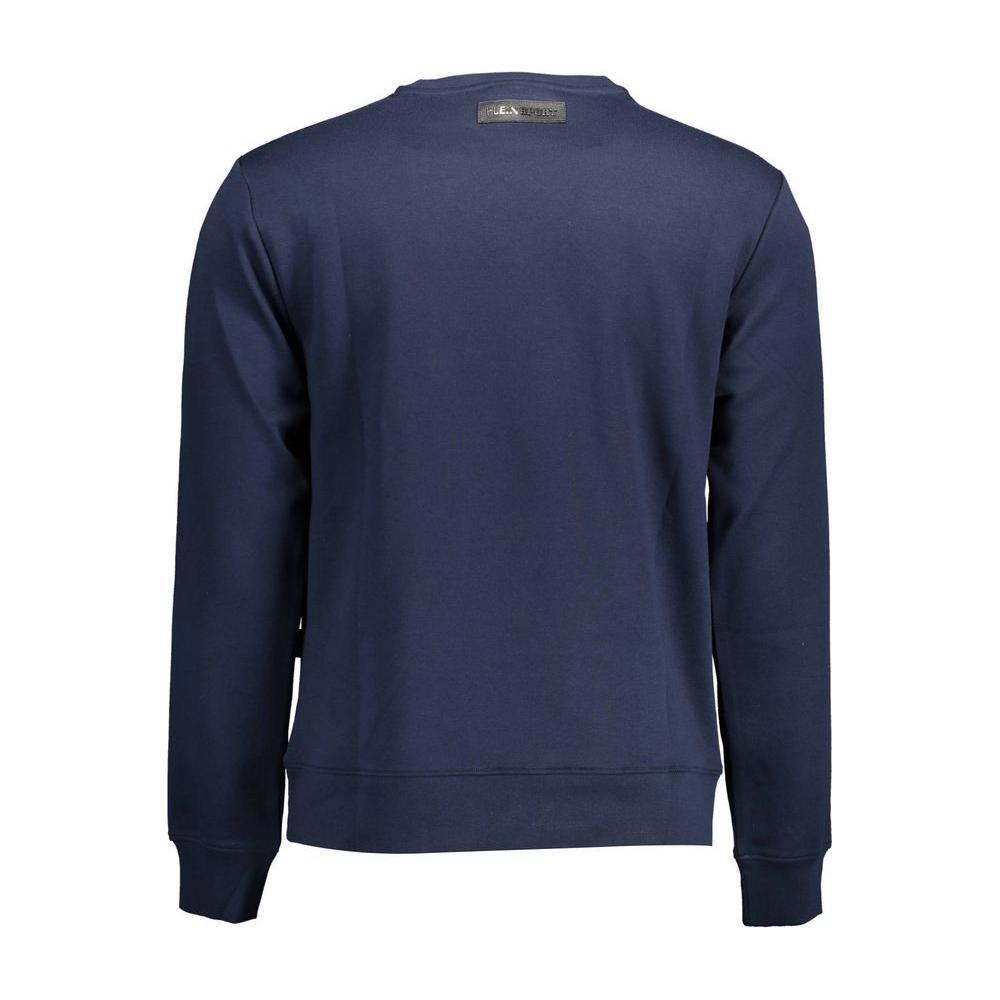 Plein Sport Blue Cotton Men Sweater PL-37020-S