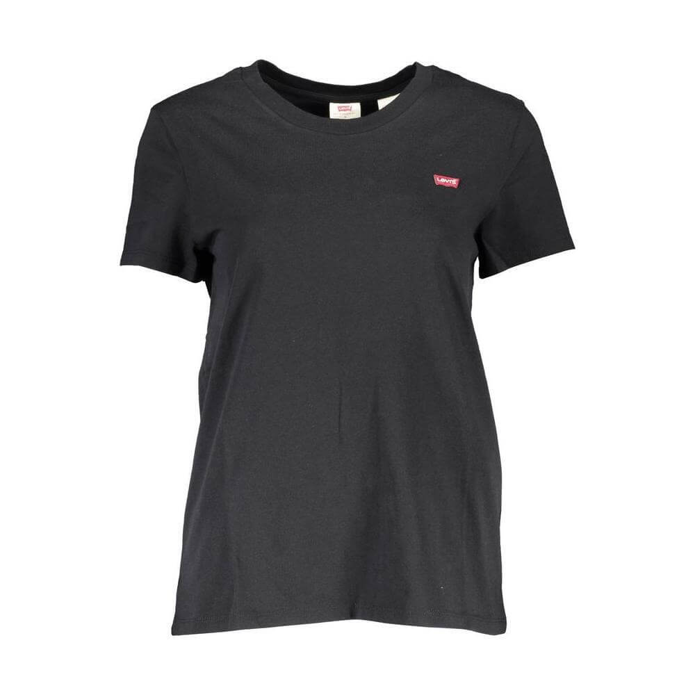 Levi's Black Cotton Women T-Shirt LE-37949-XS