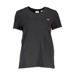 Levi's Black Cotton Women T-Shirt LE-37949-XS