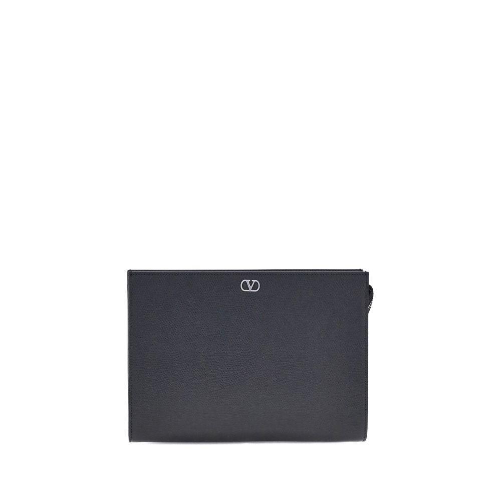 Valentino Garavani Grained leather Pouch VA7Y2P0AN7UAG0NOBB
