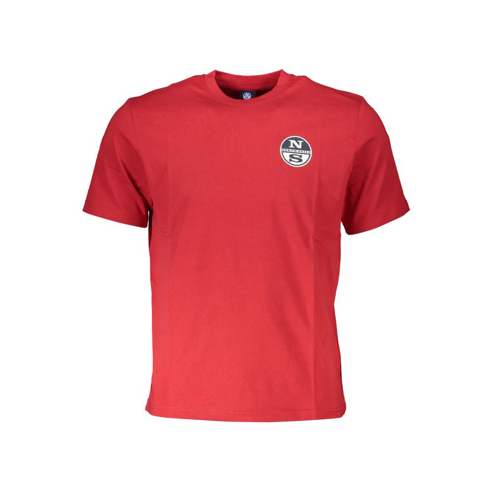 North Sails Red Cotton T-Shirt NO-27960-XL