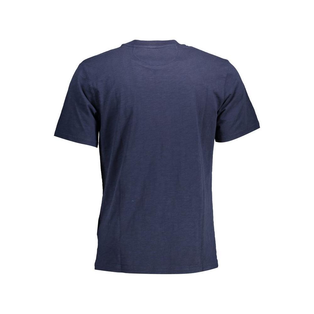 La Martina Blue Cotton Men T-Shirt LA-12197-M