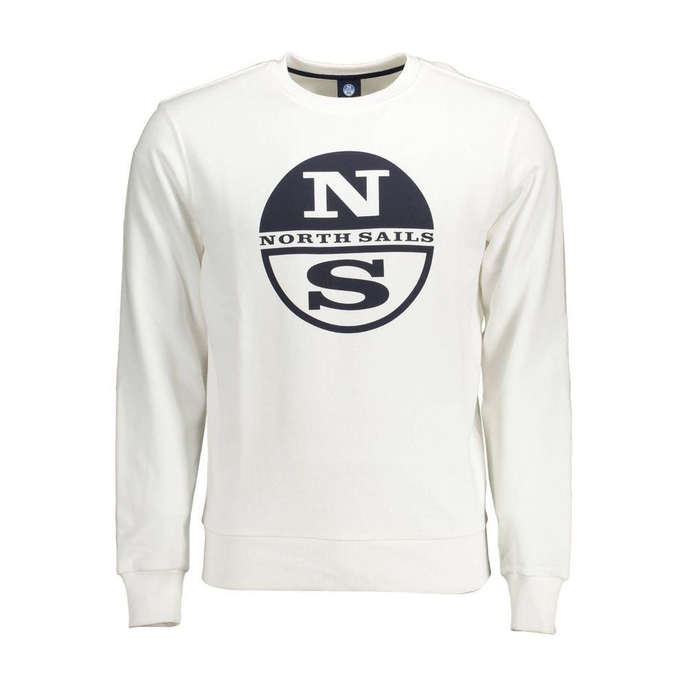 North Sails White Cotton Men Sweater NO-12590-XL