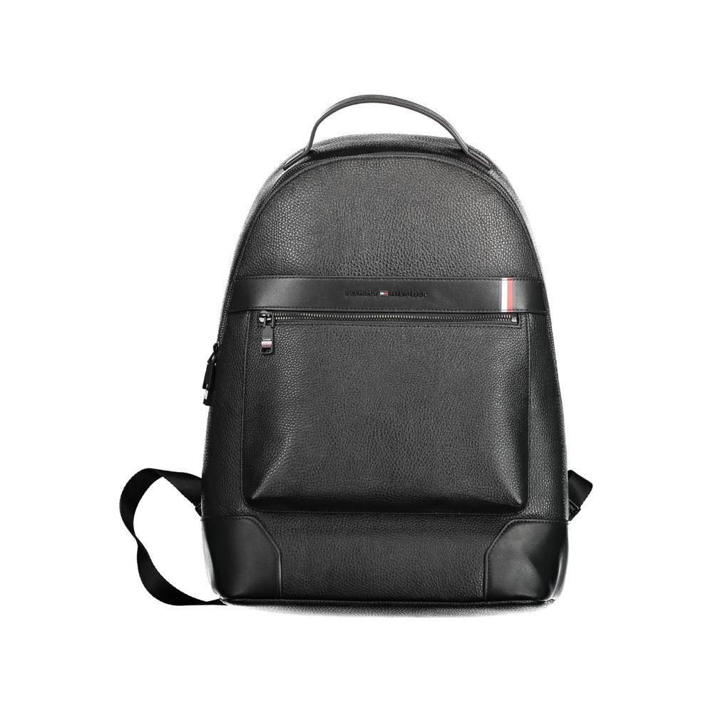 Tommy Hilfiger Black Polyethylene Men Backpack TO-14339