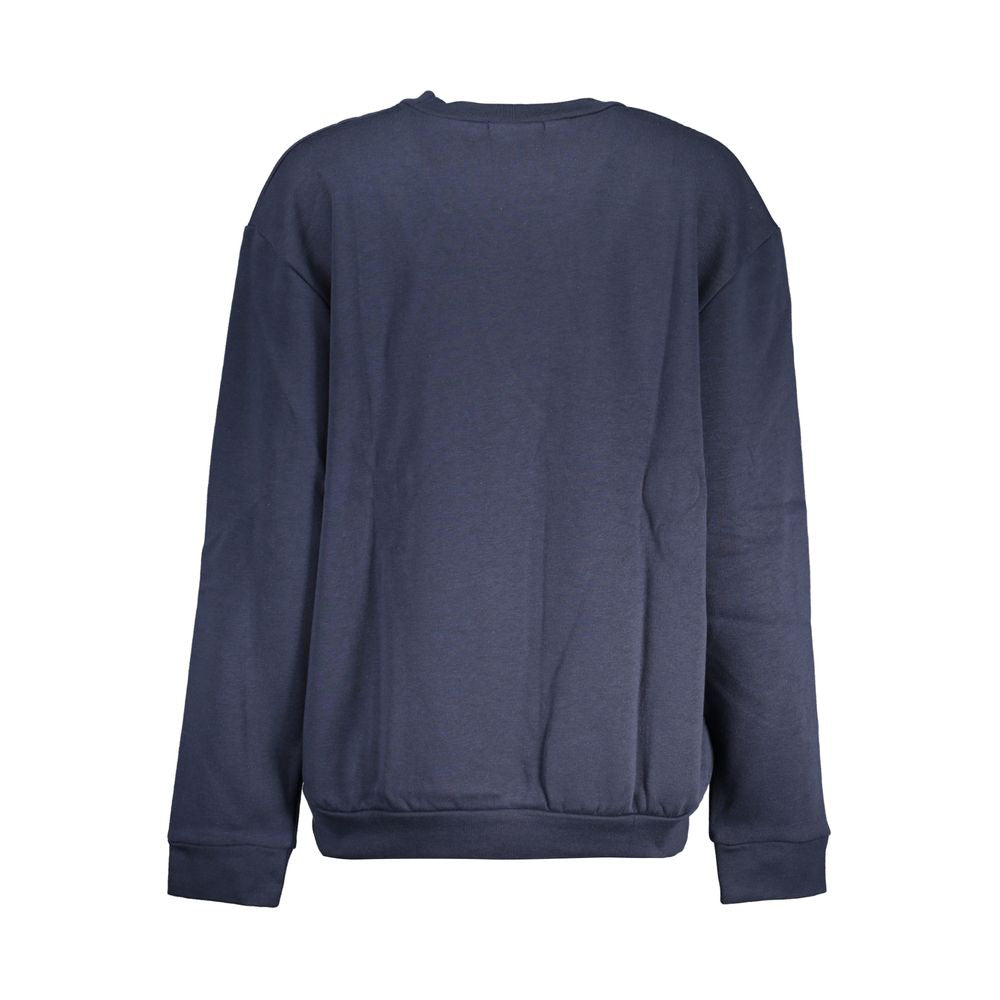 Cavalli Class Elegant Blue Fleece Crew Neck Sweatshirt CA-28643-M