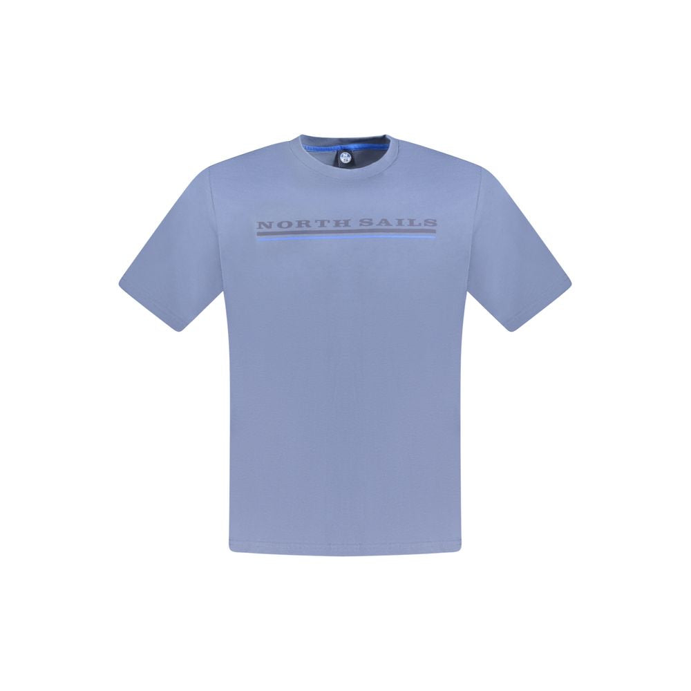 North Sails Blue Cotton Men T-Shirt NO-33738-S