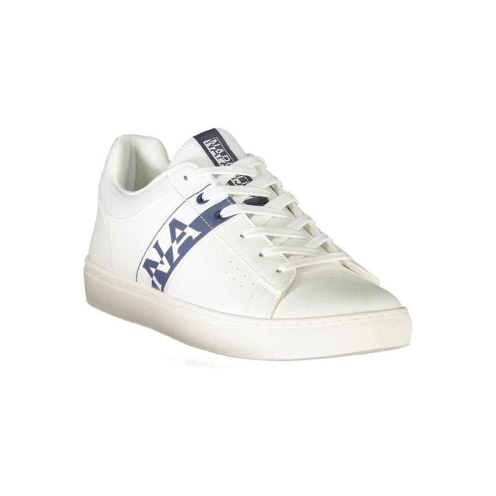 Napapijri White Leather Men Sneaker NA-36806-EU40/US7