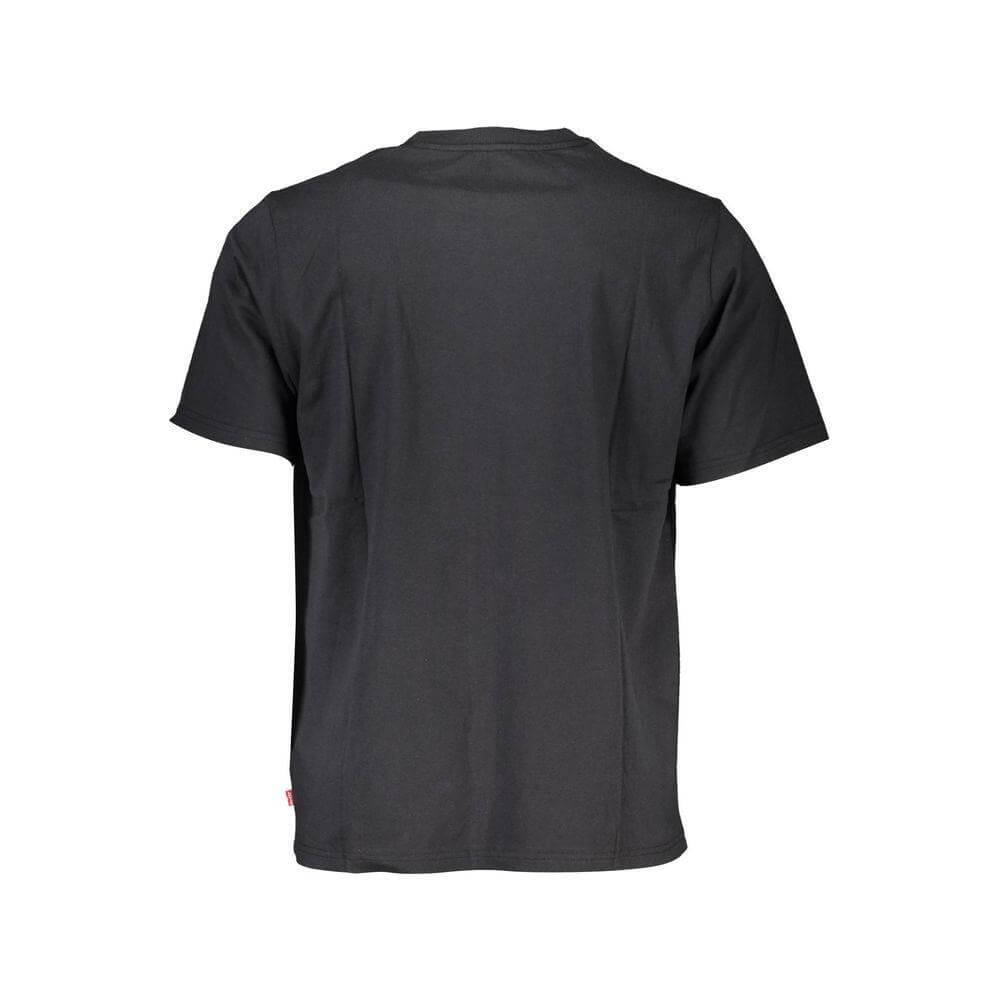 Levi's Black Cotton Men T-Shirt LE-37376-S