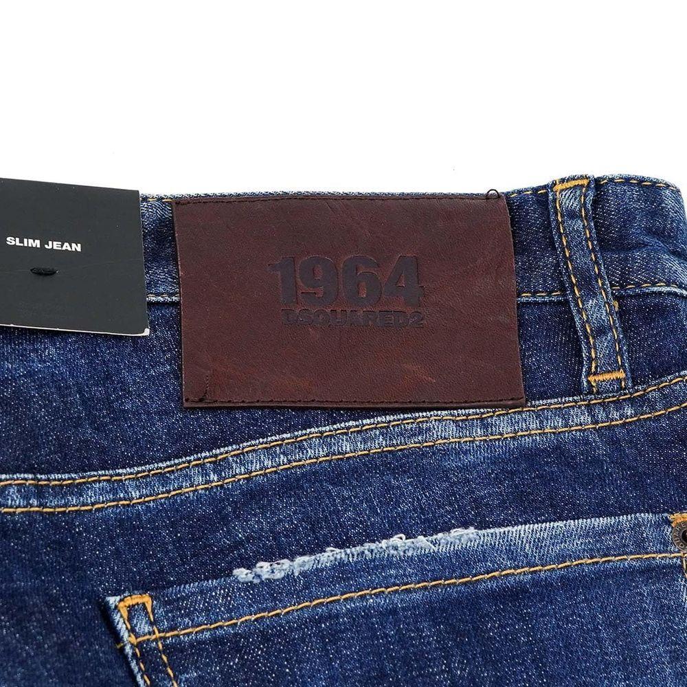 Dsquared² Blue Cotton Jeans & Pant DS-15496-IT44 | XS
