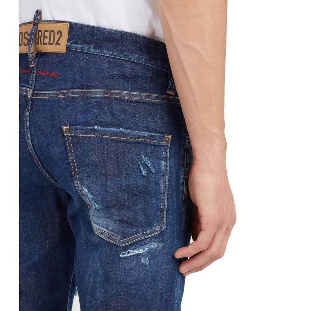 Dsquared² Blue Cotton Jeans & Pant DS-15497-IT44 | XS