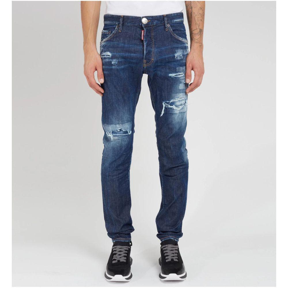 Dsquared² Blue Cotton Jeans & Pant DS-15497-IT44 | XS