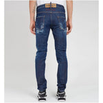 Dsquared² Blue Cotton Jeans & Pant DS-15497-IT44 | XS