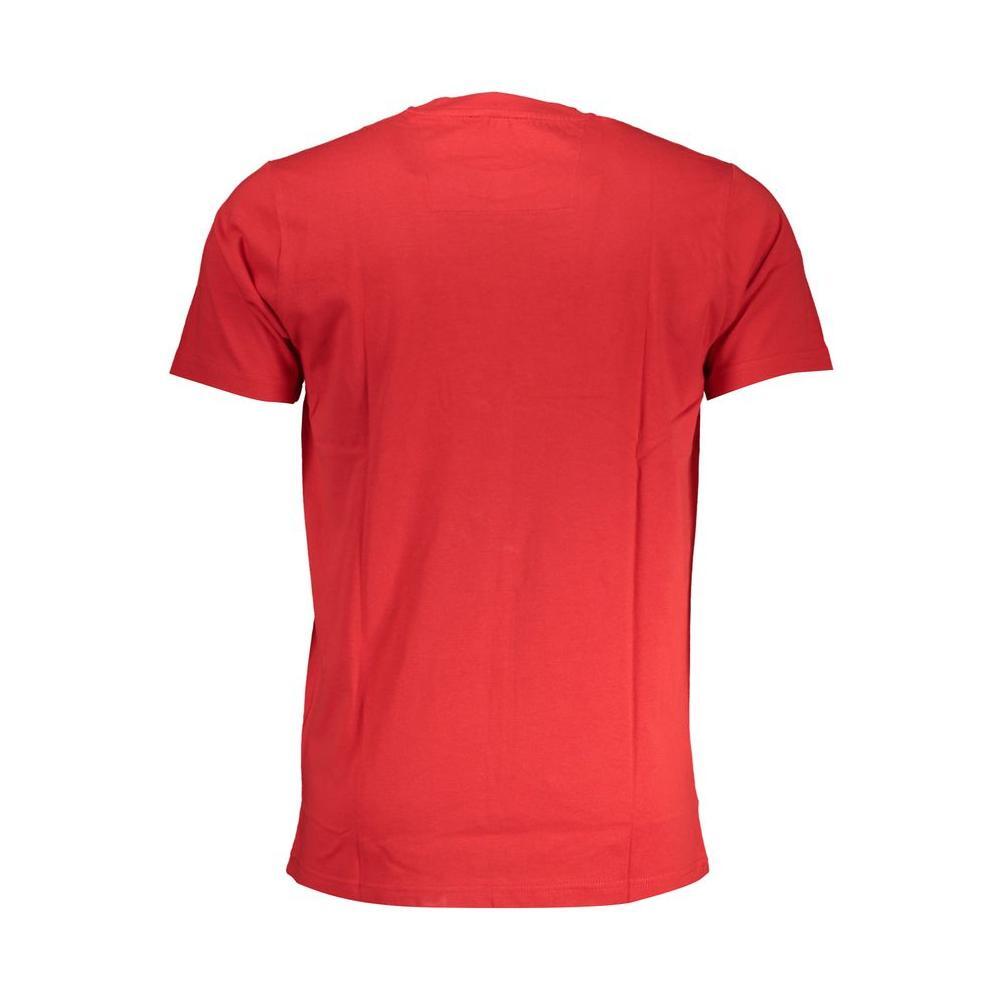 Cavalli Class Red Cotton T-Shirt CA-28601-L