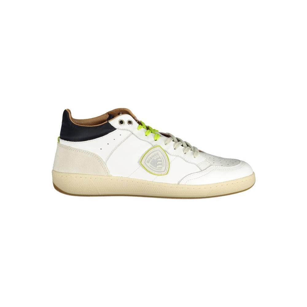 Blauer White Leather Men Sneaker BL-33853-EU40/US7