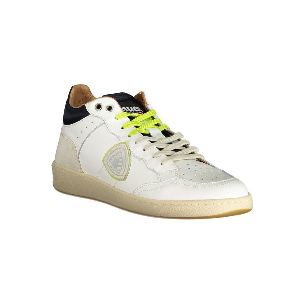 Blauer White Leather Men Sneaker BL-33853-EU40/US7